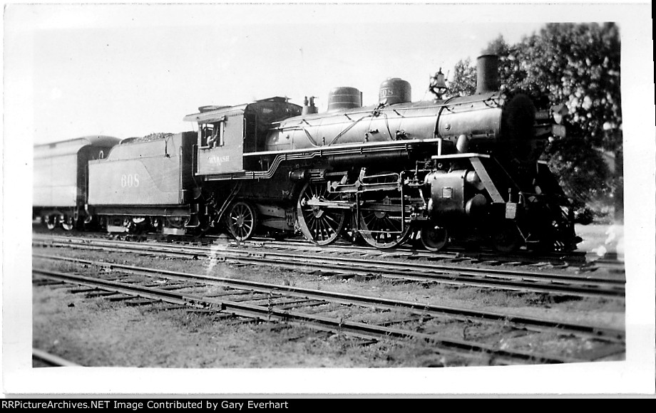 WAB 4-4-2 #608 - Wabash RR